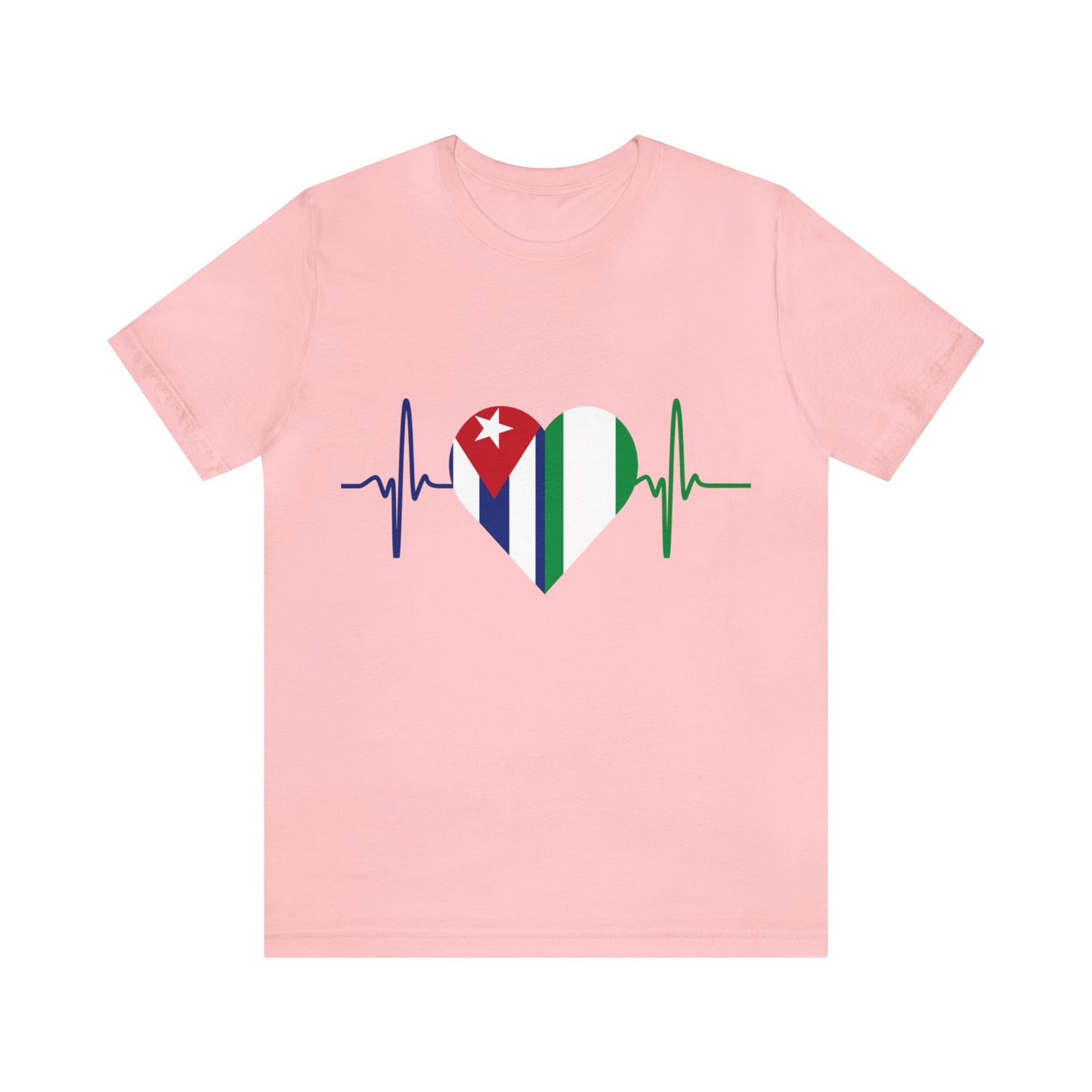 Cuba & Nigeria Unisex Short Sleeve Tee I Camisa Unisexo manga corta Cuba y Nigeria