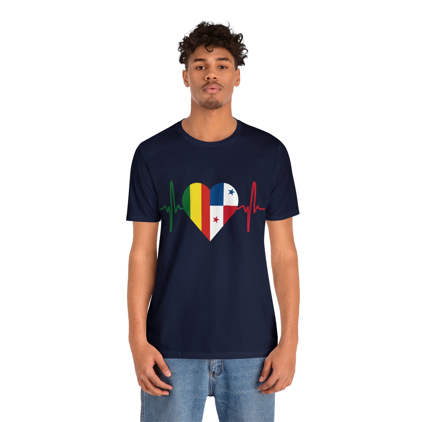 Bolivia & Panama Unisex Short Sleeve Tee, Camisa Unisexo manga corta Bolivia y Panamá