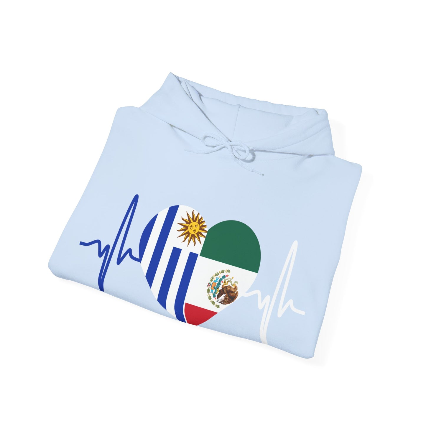 Mexico and Uruguay Hooded Sweatshirt I Sudadera Unisexo México y Uruguay