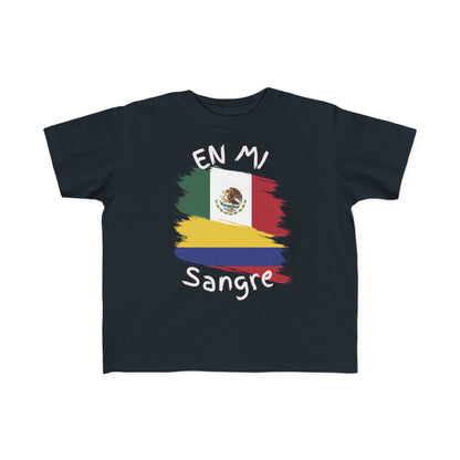 Mexico & Colombia Toddler's Tee I Camiseta manga corta para Toddler Mexico y Colombia