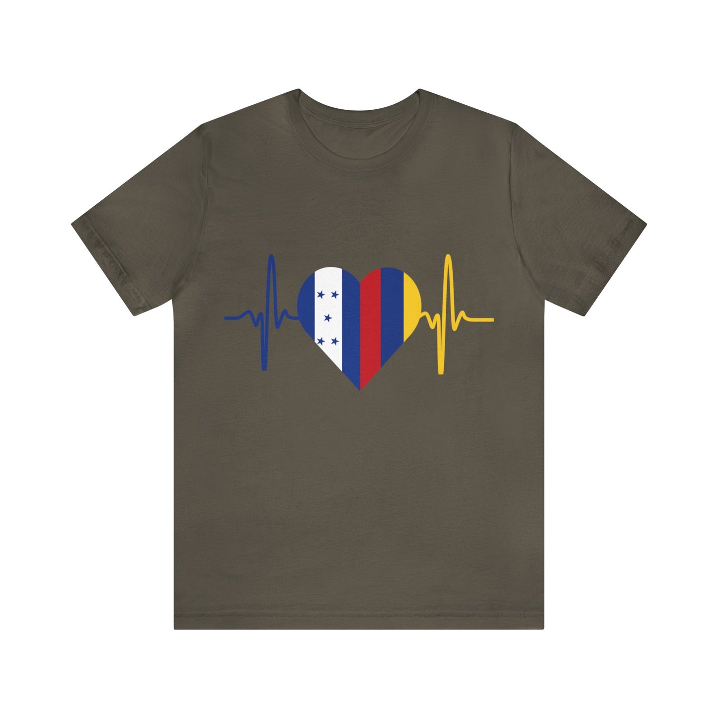 Colombia & Honduras Unisex Short Sleeve Tee I Camisa Unisexo manga corta Colombia y Honduras