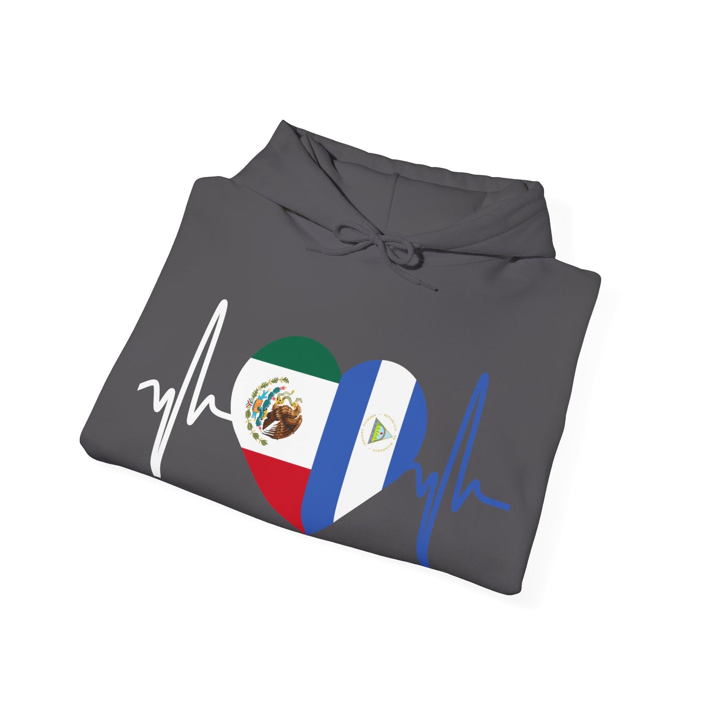 Mexico and Nicaragua Unisex Hooded Sweatshirt I Sudadera Unisexo México and Nicaragua