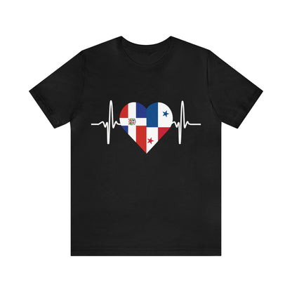 Dominican Republic & Panama Unisex Short Sleeve Tee, Camisa Unisexo manga corta República Dominicana y Panamá