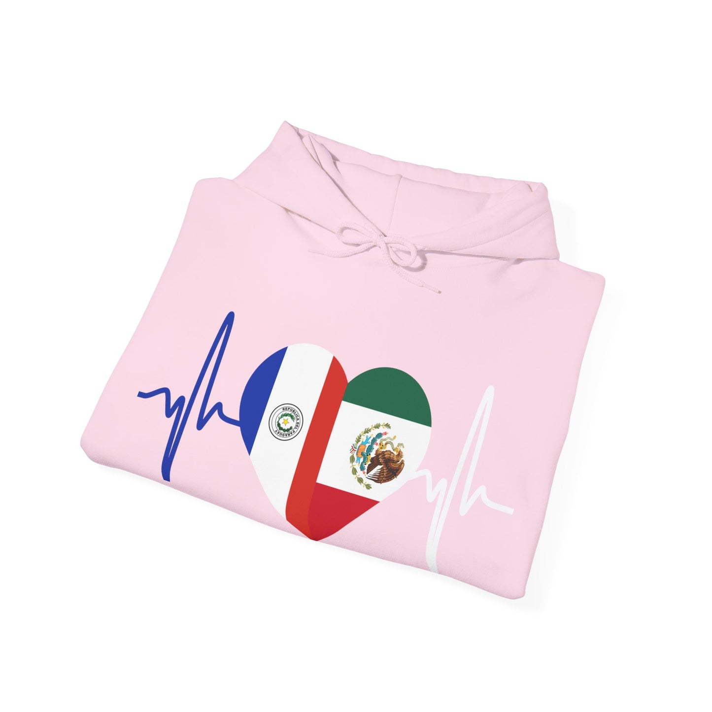 Mexico and Paraguay Unisex Hooded Sweatshirt I Sudadera Unisexo México and Paraguay