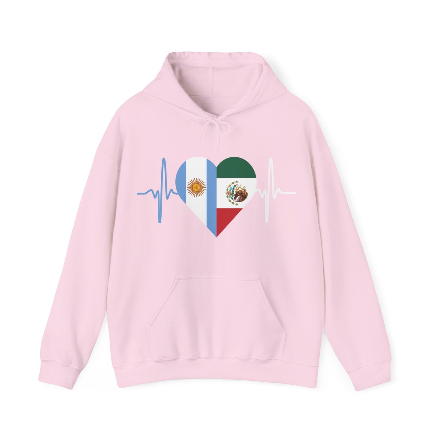 Mexico and Argentina Unisex Hooded Sweatshirt I Sudadera Unisexo México and Argentina