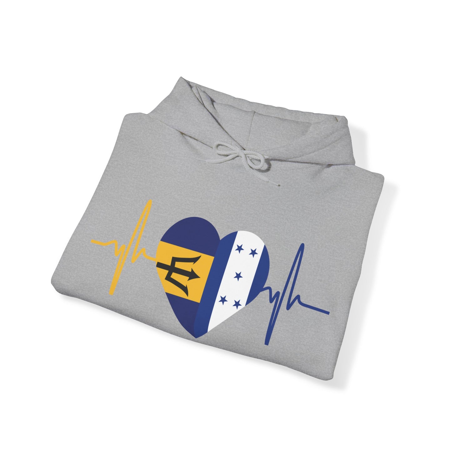 Barbados and Honduras Unisex Hooded Sweatshirt I Sudadera Unisexo Barbados y Honduras