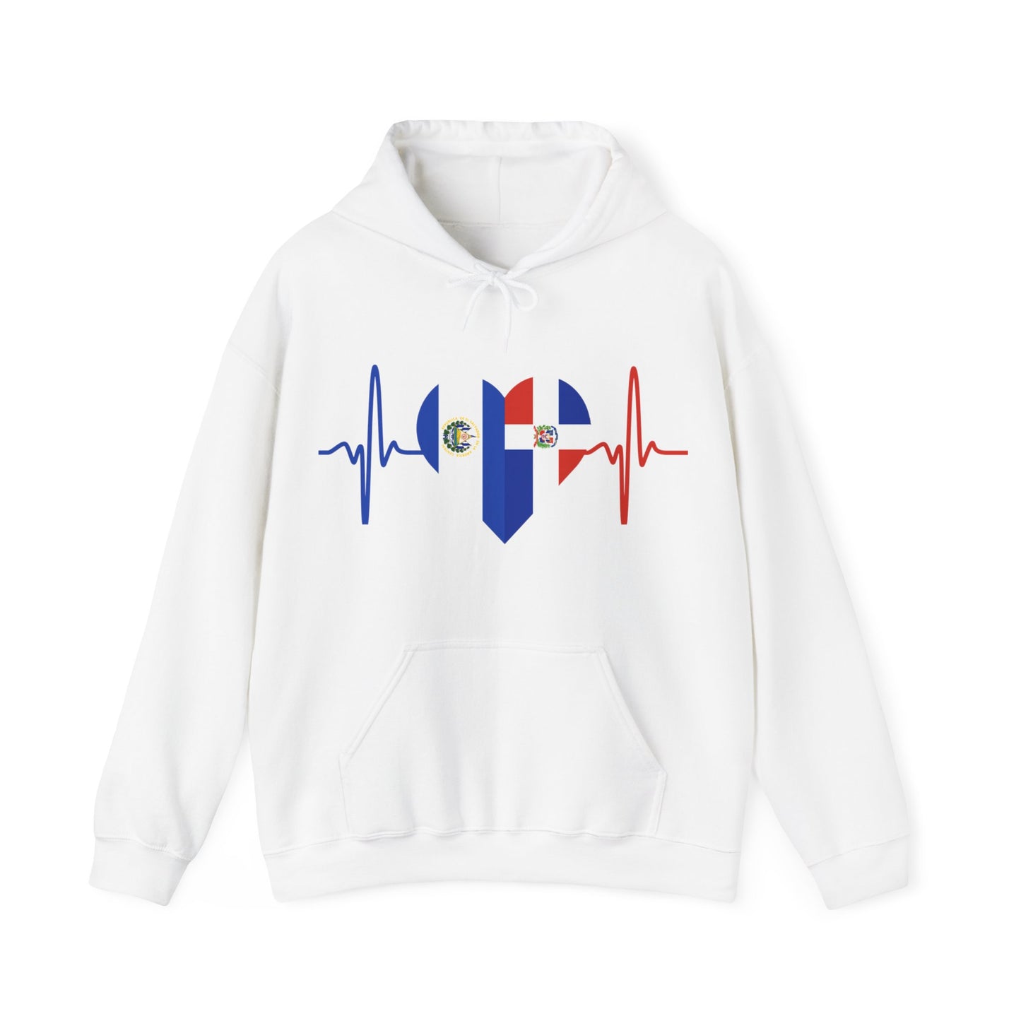 El Salvador and Dominican Republic I El Salvador y República Dominicana Hooded Sweatshirt