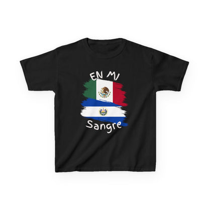 El Salvador & Mexico Kids Tee I Camiseta para Niños  El Salvador y Mexico  I Cultura Salvadoreña y Mexicana