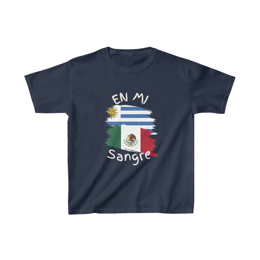 Uruguay and Mexico Kid's Tee I Camiseta para Niños Uruguay y México I Cultura Uruguaya y Mexicana