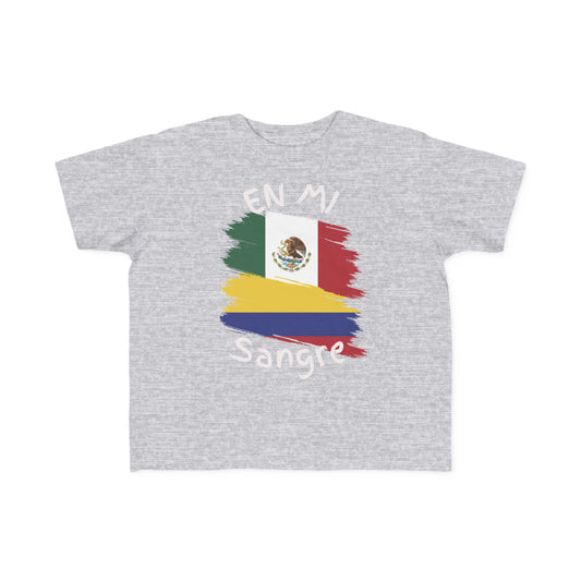 Mexico & Colombia Toddler's Tee I Camiseta manga corta para Toddler Mexico y Colombia