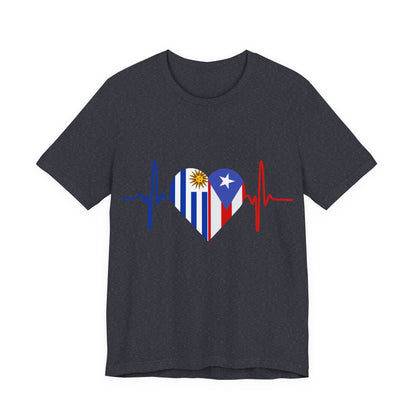 Uruguay and Puerto Rico Short Sleeve Tee