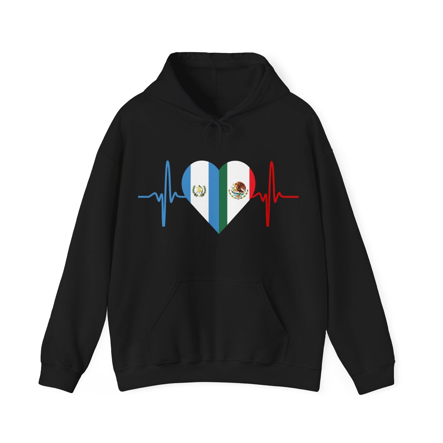Guatemala & Mexican Unisex Hooded Sweatshirt I Sudadera Unisexo México y Guatemala