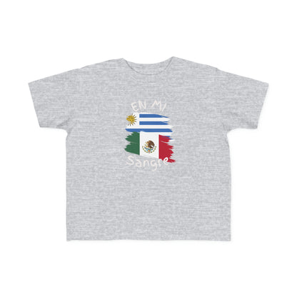 Uruguay and Mexico Toddler Tee I Camiseta para Toddler Uruguay y México I Cultura Uruguaya y Mexicana