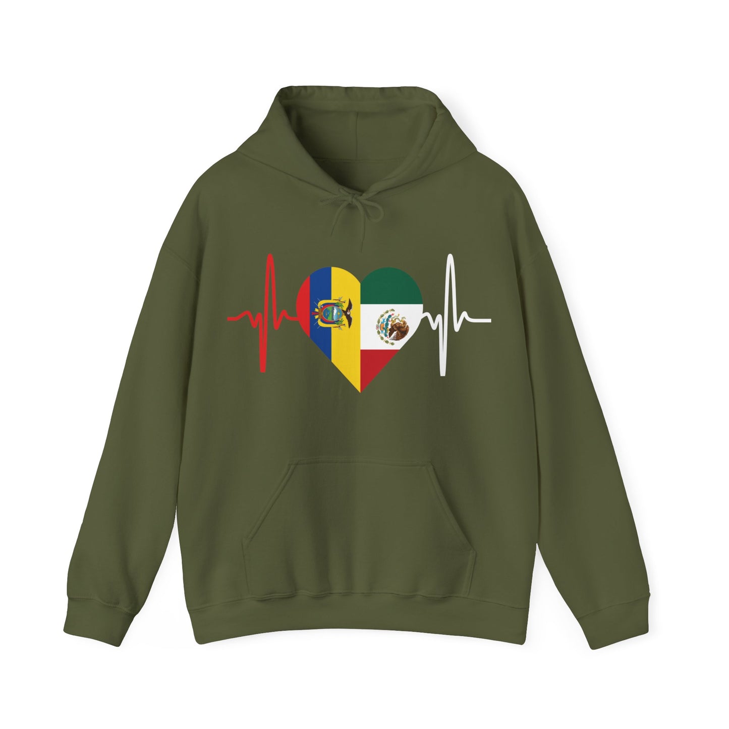 Ecuador & Mexican Unisex Hooded Sweatshirt I Sudadera Unisexo México y Ecuador