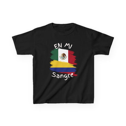 Mexico & Colombia Kids Tee I Camiseta para Niños Mexico y Colombia