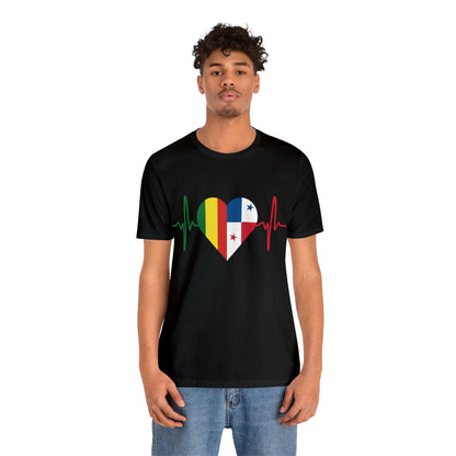 Bolivia & Panama Unisex Short Sleeve Tee, Camisa Unisexo manga corta Bolivia y Panamá