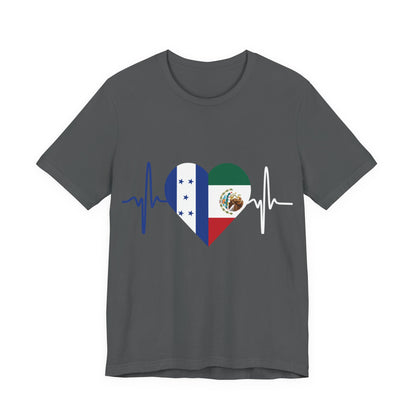 Honduras & Mexico Unisex Short Sleeve Tee, Camisa Unisexo manga corta México y Honduras I Cultura Mexicana y Hondureños