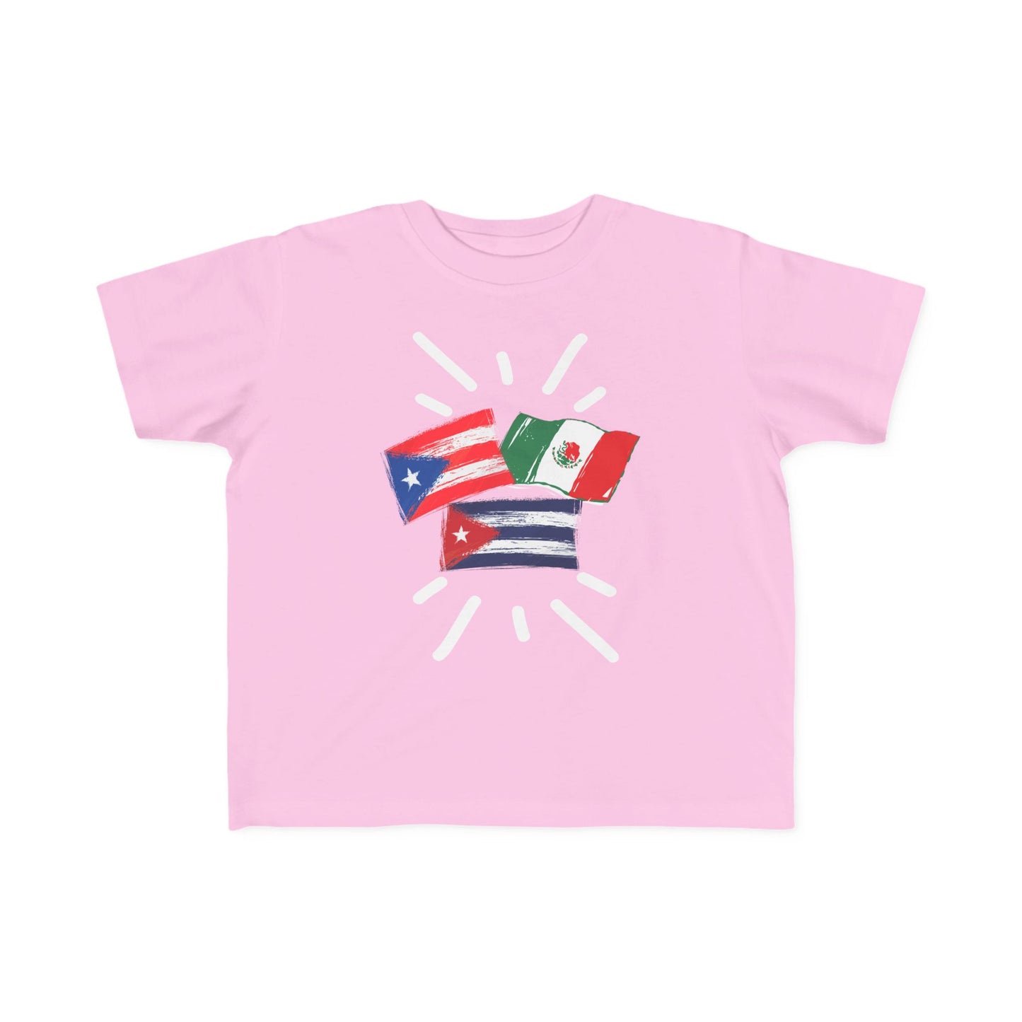 Cuba, Puerto Rico and Mexico Toddler Tee I Camiseta de bebé Cuba, Puerto Rico y México I Cultura Puertorriqueña, Cubana y Mexicana