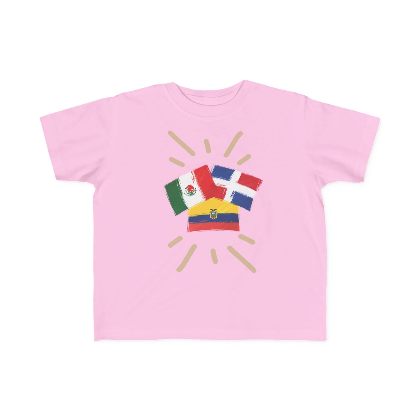 Dominican Republic, Mexico, Ecuador Toddler Tee I Camiseta para Toddler Mexico, República Dominicana y Ecuador