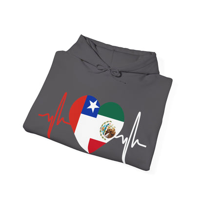 Mexico and Chile Unisex Hooded Sweatshirt I Sudadera Unisexo México and Chile