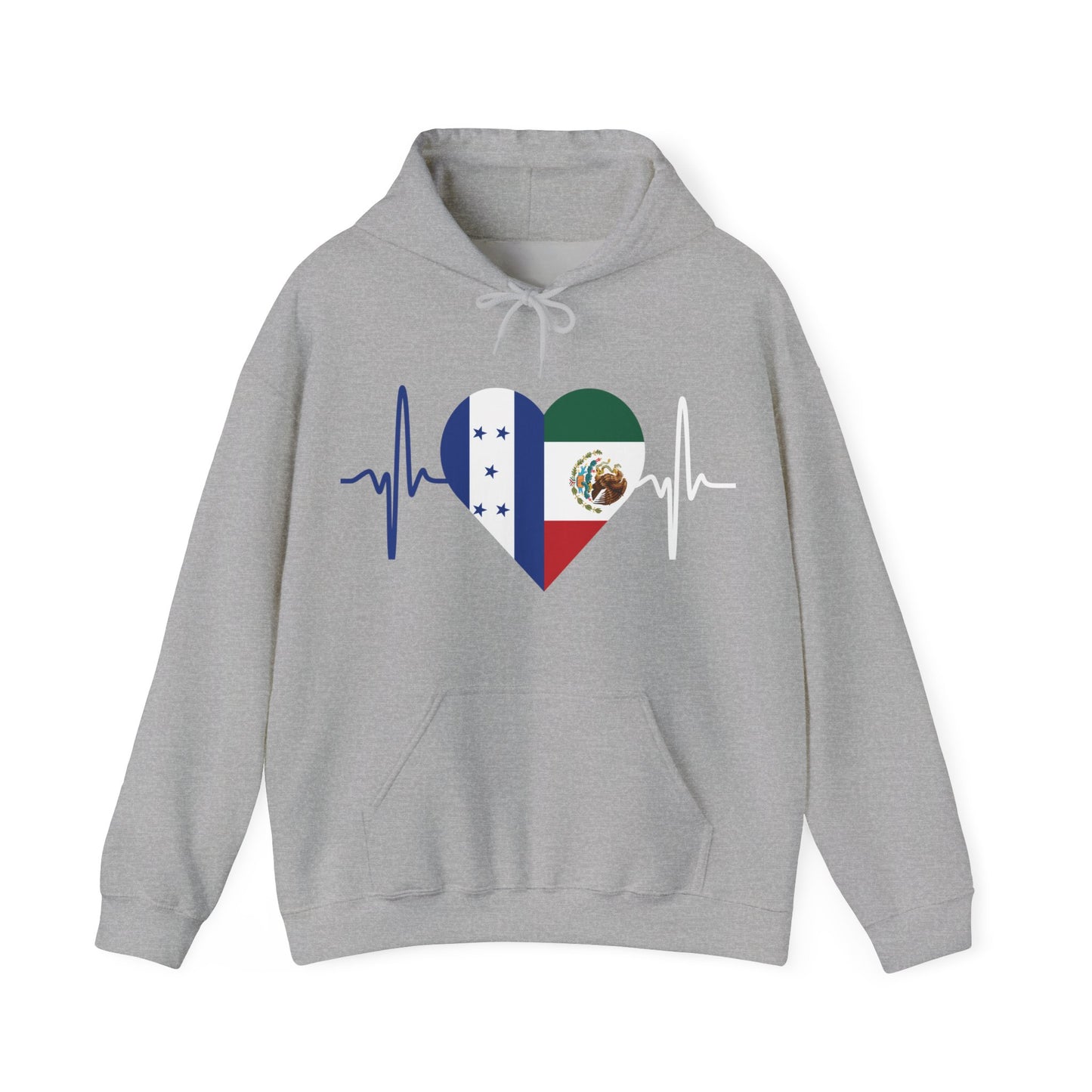Mexico and Honduras Unisex Hooded Sweatshirt I Sudadera Unisexo México and Honduras