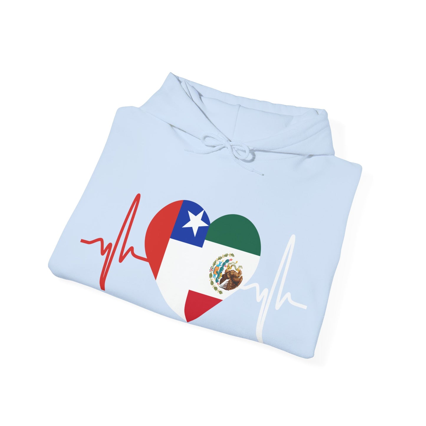Mexico and Chile Unisex Hooded Sweatshirt I Sudadera Unisexo México and Chile