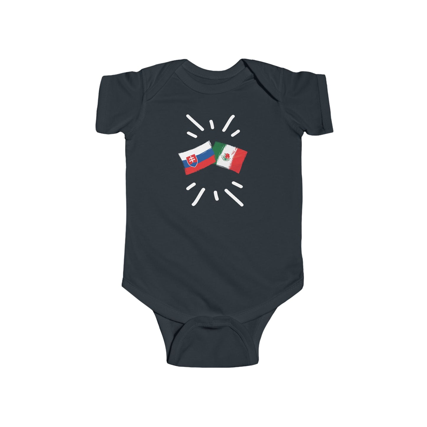 Infant Slovakia and Mexico Bodysuit