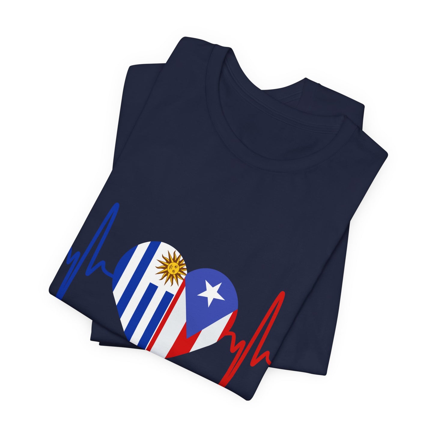 Uruguay and Puerto Rico Short Sleeve Tee