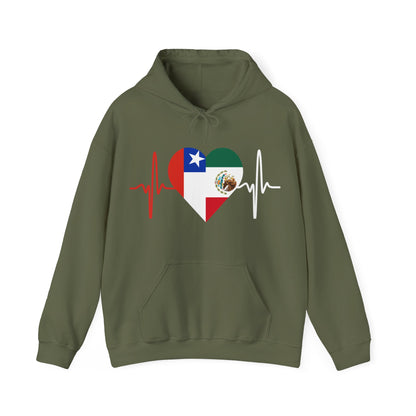 Mexico and Chile Unisex Hooded Sweatshirt I Sudadera Unisexo México and Chile