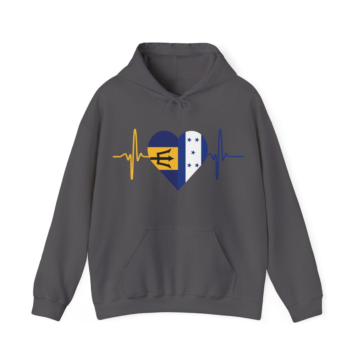 Barbados and Honduras Unisex Hooded Sweatshirt I Sudadera Unisexo Barbados y Honduras