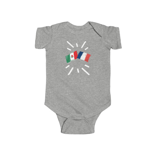 Infant France and Mexico Bodysuit