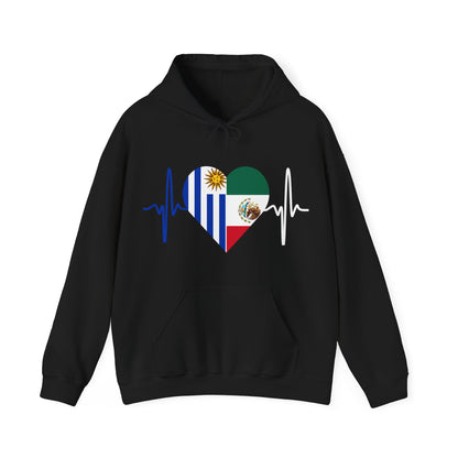 Mexico and Uruguay Hooded Sweatshirt I Sudadera Unisexo México y Uruguay