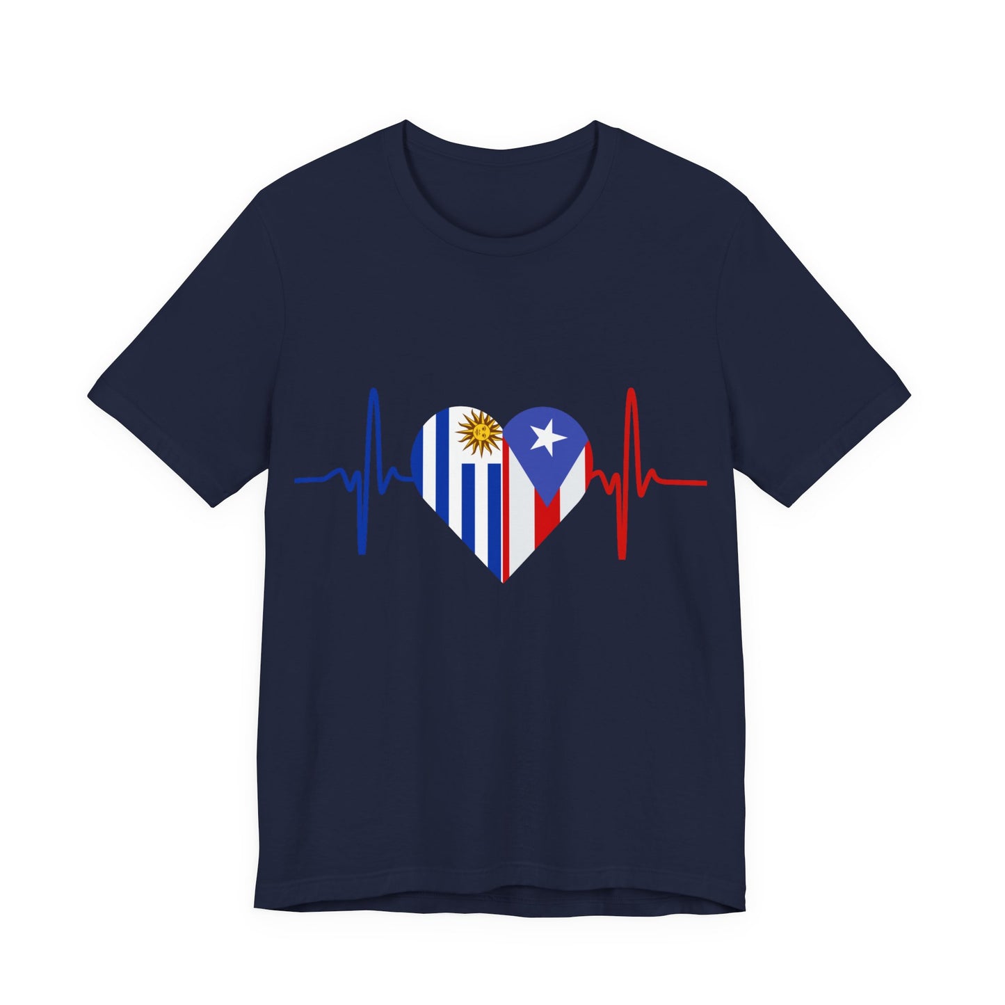 Uruguay and Puerto Rico Short Sleeve Tee