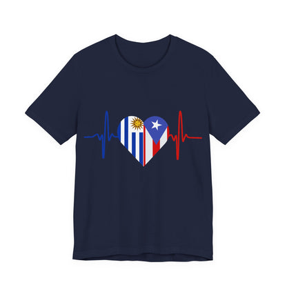 Uruguay and Puerto Rico Short Sleeve Tee