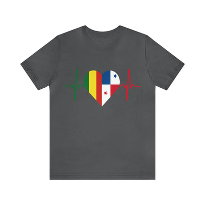 Bolivia & Panama Unisex Short Sleeve Tee, Camisa Unisexo manga corta Bolivia y Panamá
