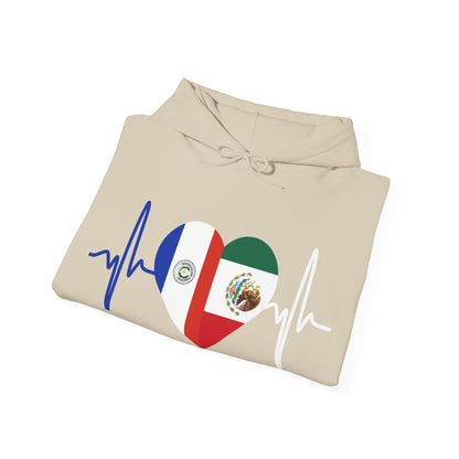 Mexico and Paraguay Unisex Hooded Sweatshirt I Sudadera Unisexo México and Paraguay
