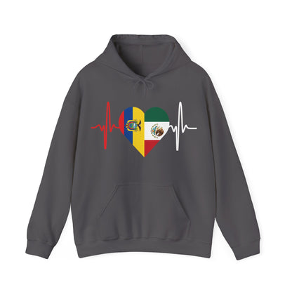 Ecuador & Mexican Unisex Hooded Sweatshirt I Sudadera Unisexo México y Ecuador