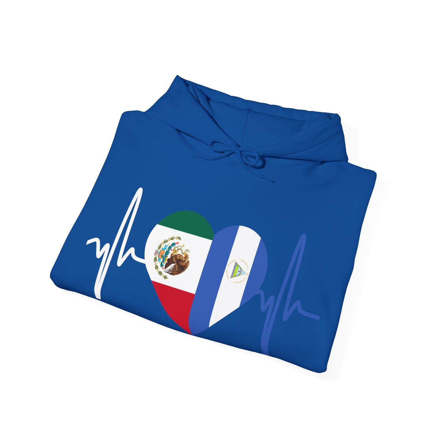Mexico and Nicaragua Unisex Hooded Sweatshirt I Sudadera Unisexo México and Nicaragua
