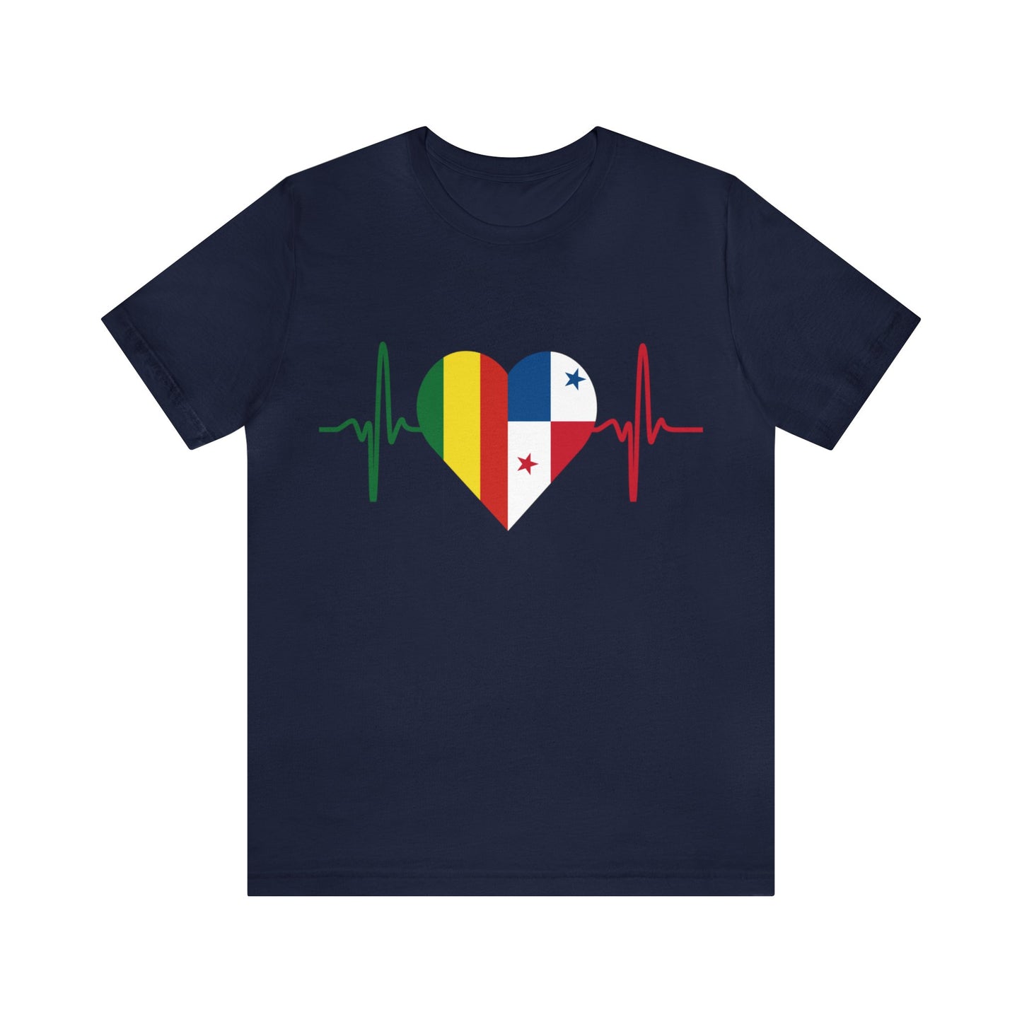 Bolivia & Panama Unisex Short Sleeve Tee, Camisa Unisexo manga corta Bolivia y Panamá