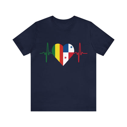Bolivia & Panama Unisex Short Sleeve Tee, Camisa Unisexo manga corta Bolivia y Panamá