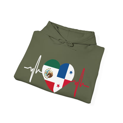 Mexico and Panama Unisex Hooded Sweatshirt I Sudadera Unisexo México and Panama