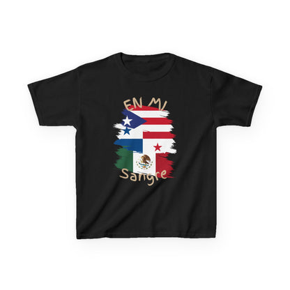 Puerto Rico, Panama and Mexico Kids Tee I Camiseta para Niños Puerto Rico, Panama y Mexico