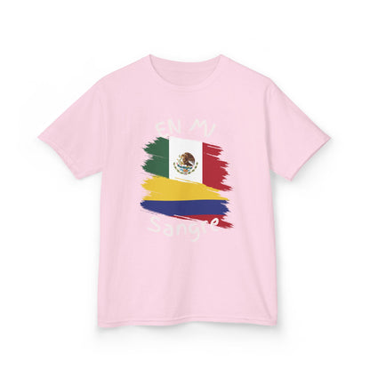 Mexico & Colombia Kids Tee I Camiseta para Niños Mexico y Colombia