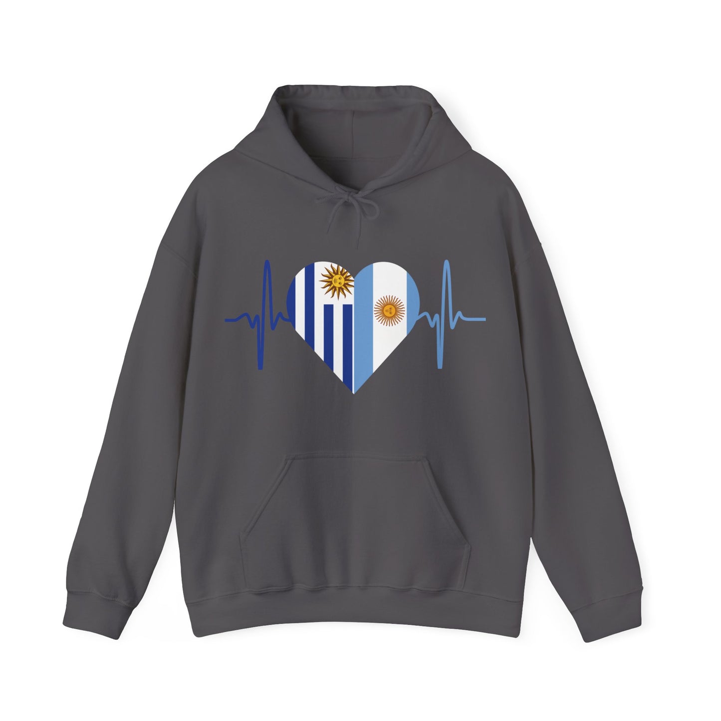 Uruguay & Argentina Unisex Hooded Sweatshirt I Sudadera Unisexo Uruguay y Argentina