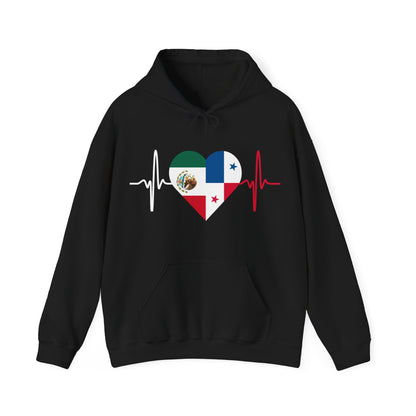 Mexico and Panama Unisex Hooded Sweatshirt I Sudadera Unisexo México and Panama