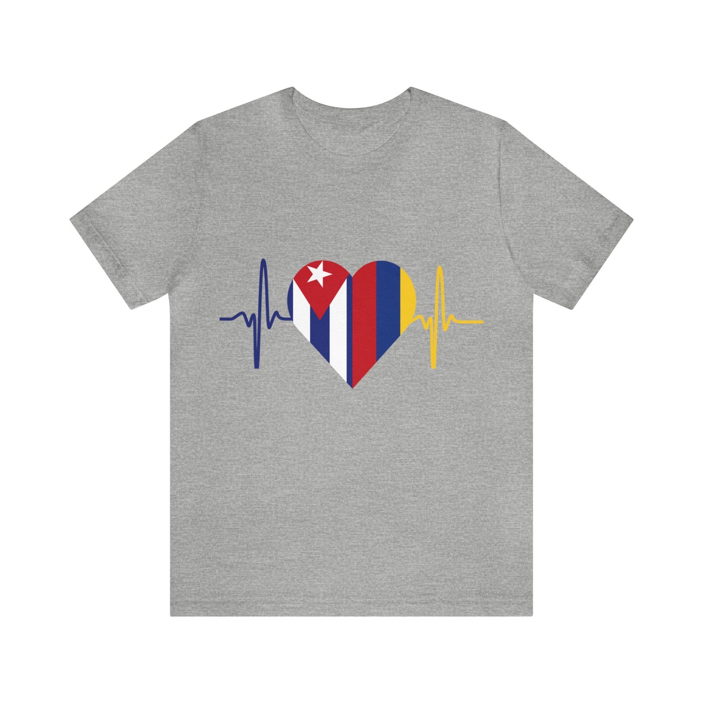 Colombia & Cuba Unisex Short Sleeve Tee I Camisa Unisexo manga corta Colombia y Cuba