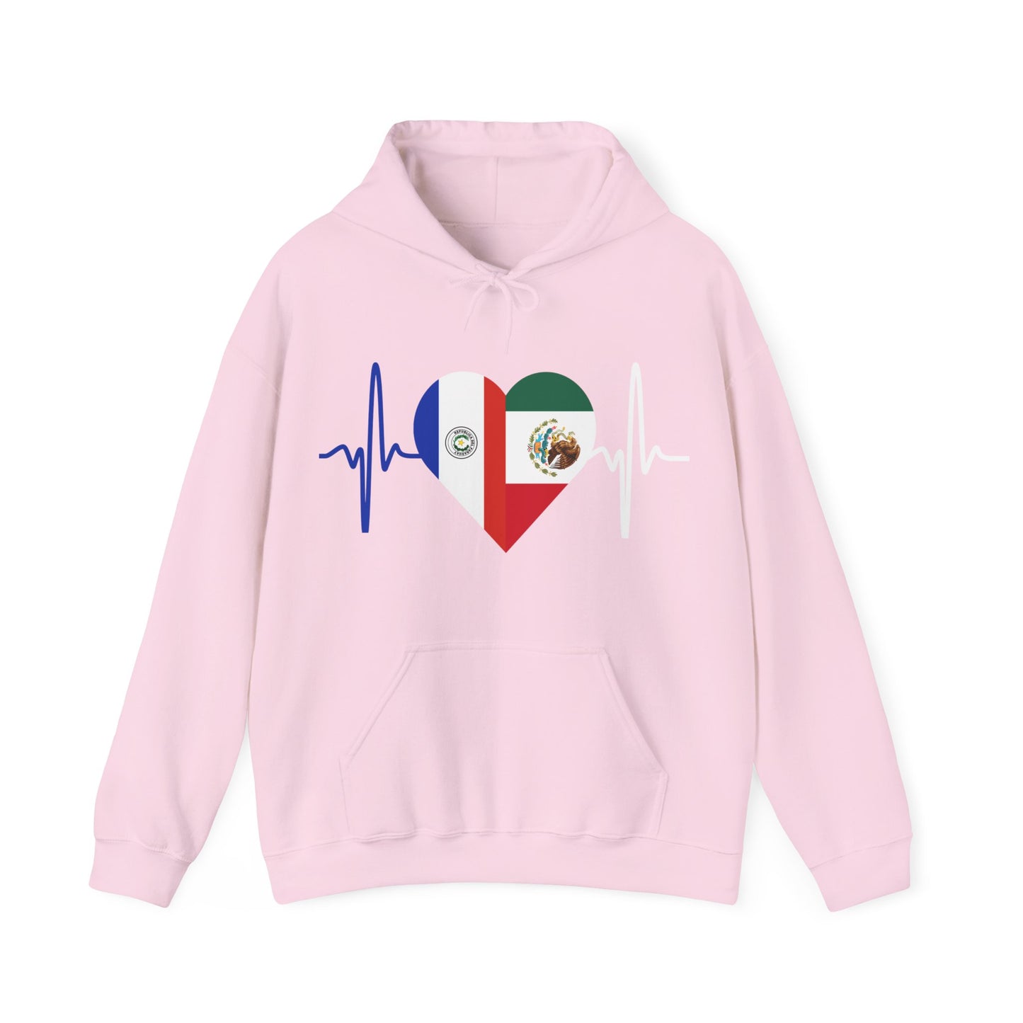 Mexico and Paraguay Unisex Hooded Sweatshirt I Sudadera Unisexo México and Paraguay