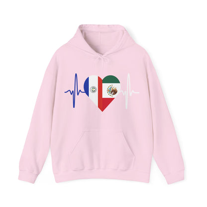 Mexico and Paraguay Unisex Hooded Sweatshirt I Sudadera Unisexo México and Paraguay