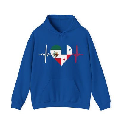Mexico and Panama Unisex Hooded Sweatshirt I Sudadera Unisexo México and Panama