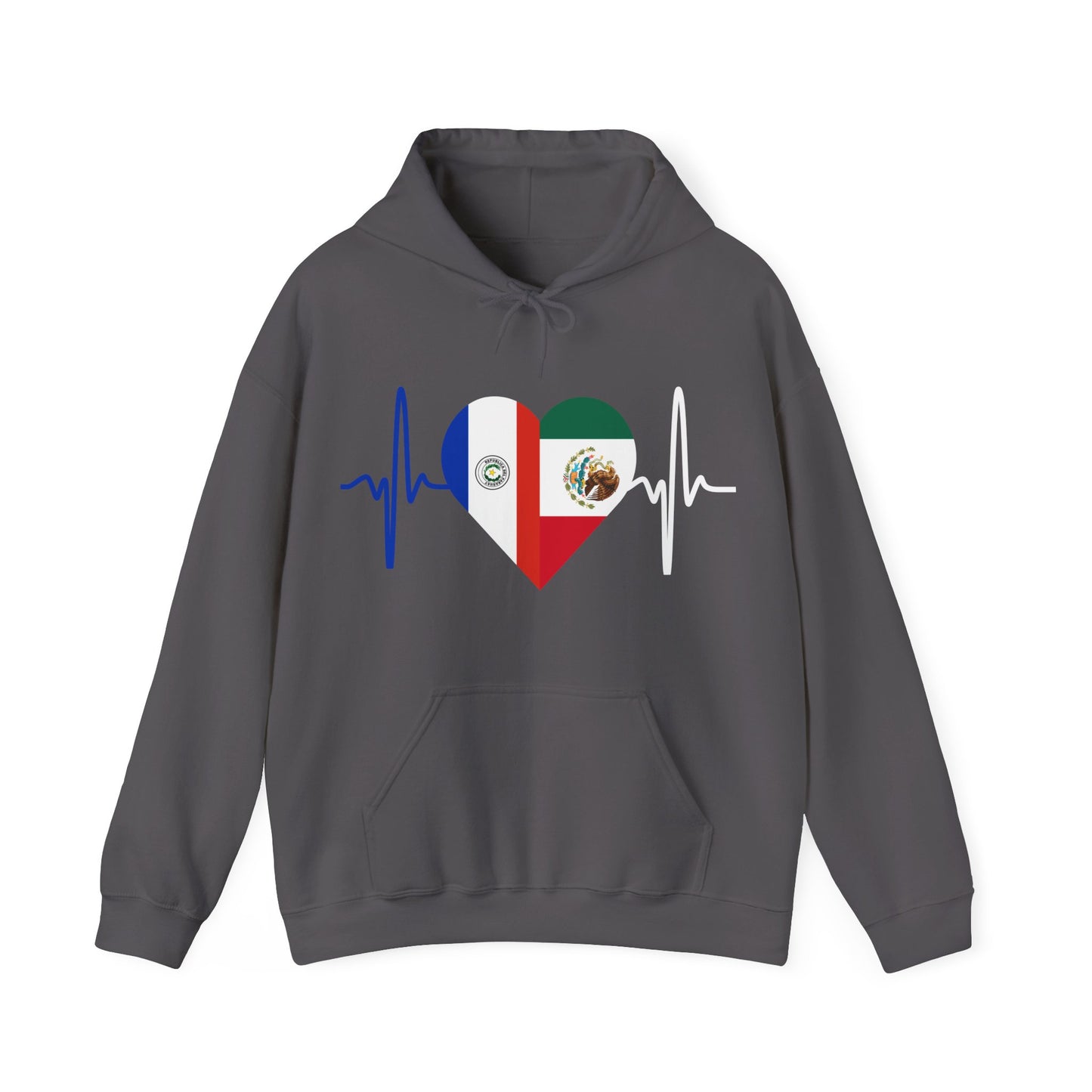 Mexico and Paraguay Unisex Hooded Sweatshirt I Sudadera Unisexo México and Paraguay